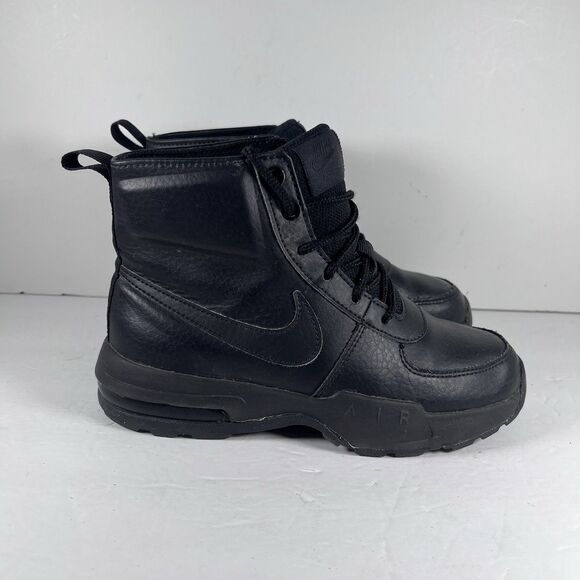 Nike Other - Nike Air Max Goaterra 2.0 Lace Up Triple Black Shoes Boots Youth Size 4Y